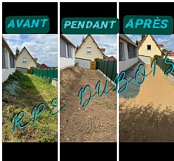 Remise en état d’un terrain décapage apport de terre végétal engazonnement à pont audemer